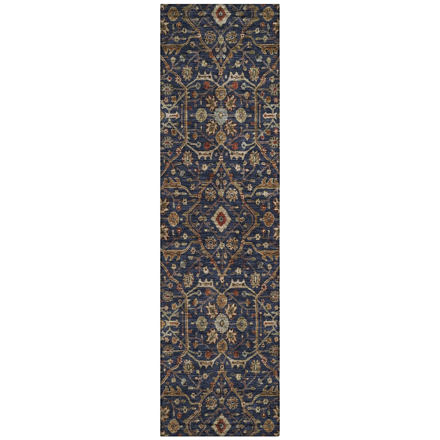 Tapis persan traditionnel en chantille lavable en machine pour intérieur/extérieur