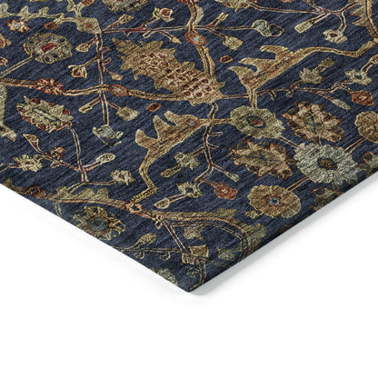 Tapis persan traditionnel en chantille lavable en machine pour intérieur/extérieur