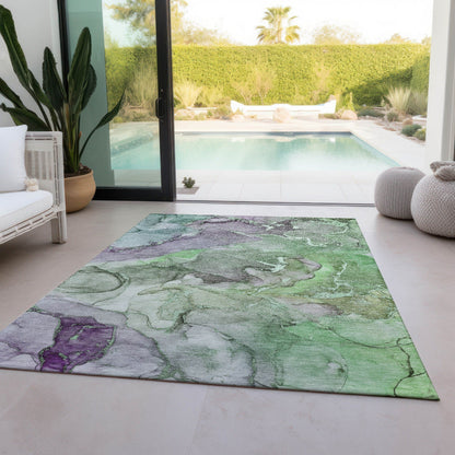 Tapis Chantille aquarelle lavable en machine pour intérieur/extérieur