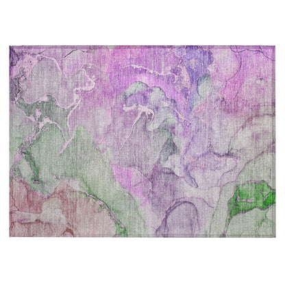 Tapis Chantille aquarelle lavable en machine pour intérieur/extérieur