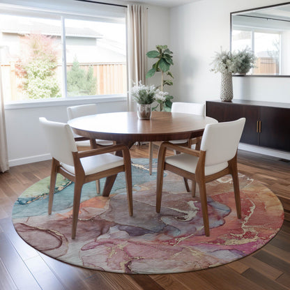 Tapis Chantille aquarelle lavable en machine pour intérieur/extérieur