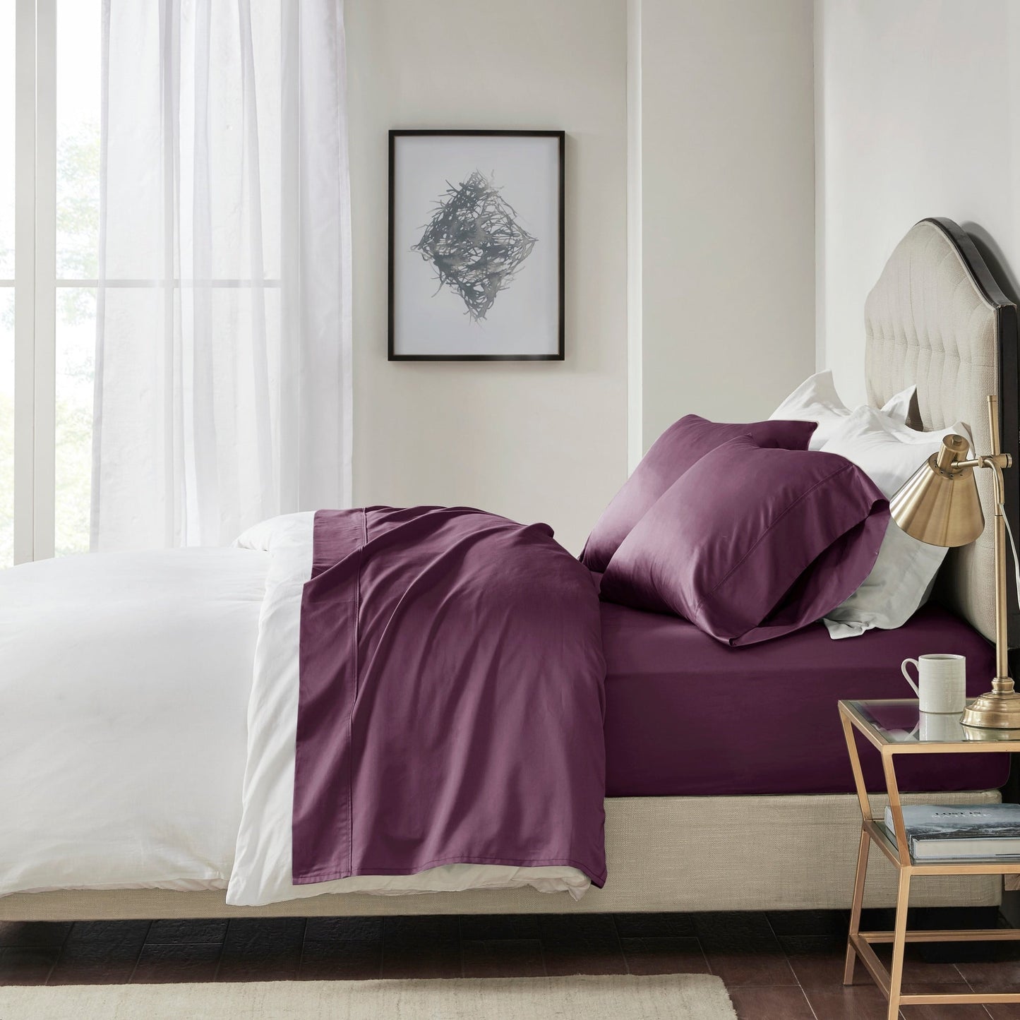 Parure de draps Madison Park en coton Pima 600 fils