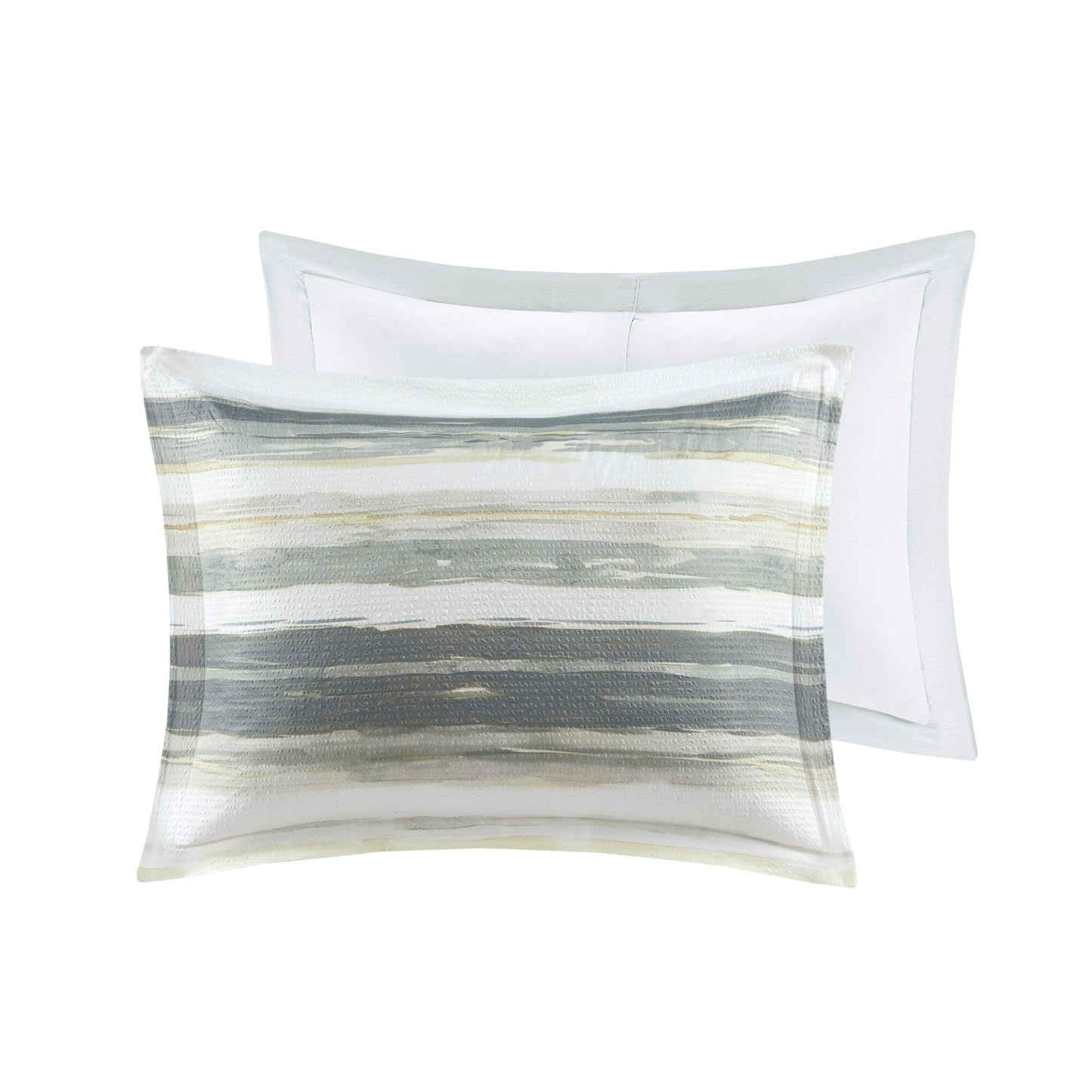 Collection Madison Park Anchorage, ensemble de couette et de courtepointe en seersucker imprimé 8 pièces