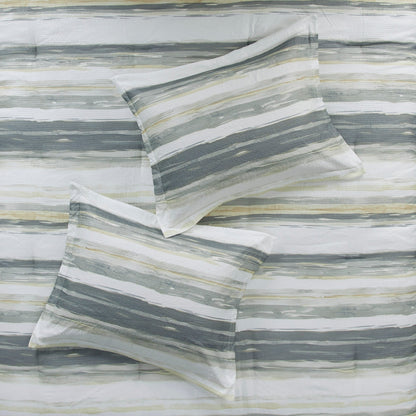 Collection Madison Park Anchorage, ensemble de couette et de courtepointe en seersucker imprimé 8 pièces