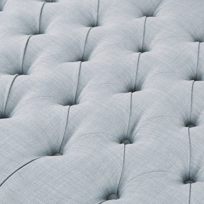 Pouf rembourré en bois massif avec planche de surf touffetée Madision Park Chase