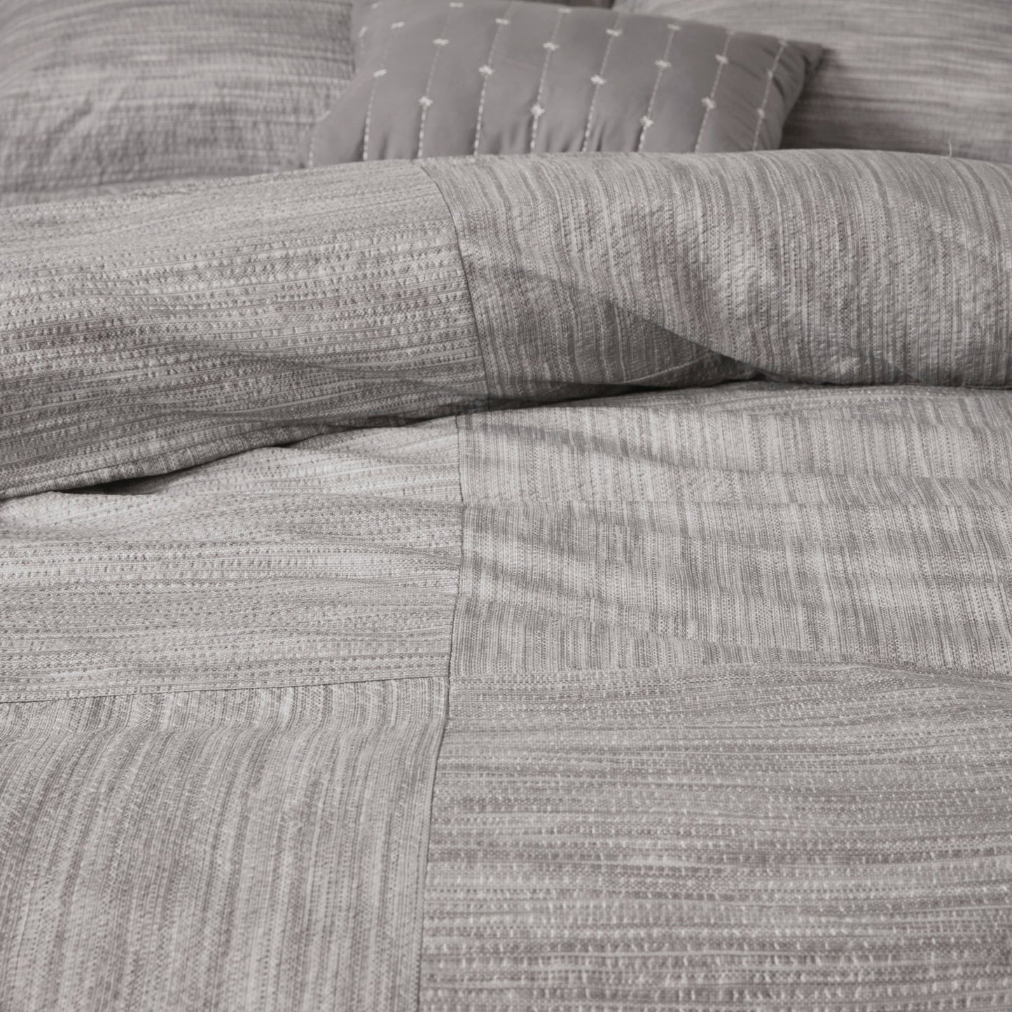 Parure de lit 7 pièces en seersucker imprimé Madison Park Clayton