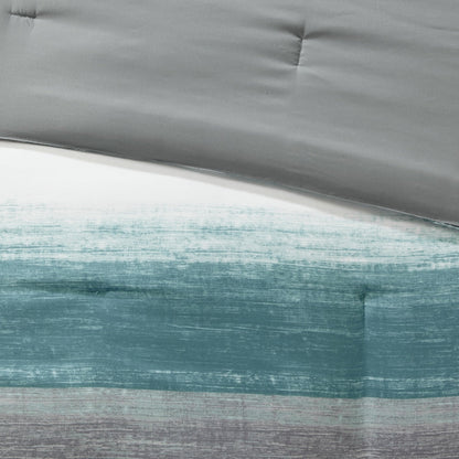 Parure de lit Madison Park Essentials Barret Aqua avec draps en coton