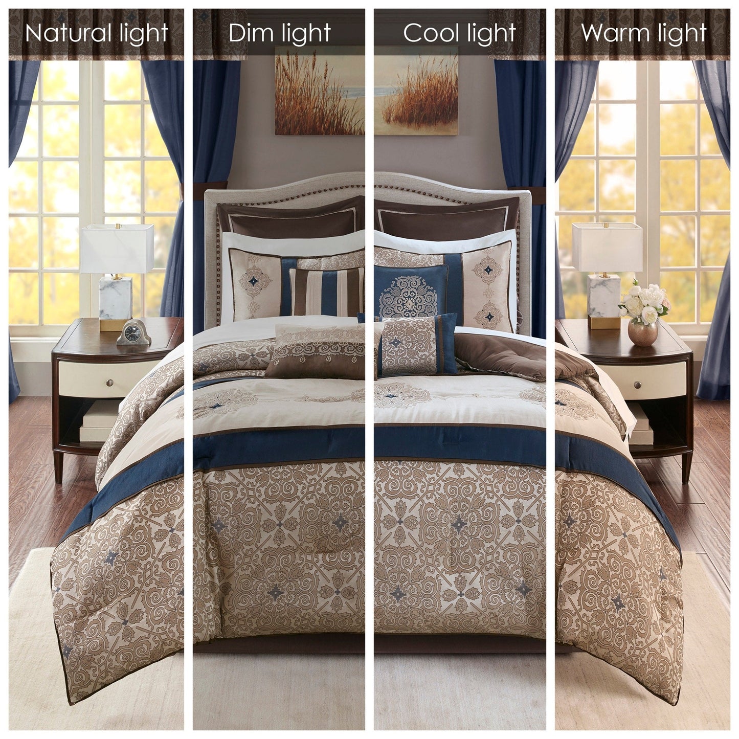 Madison Park Essentials Parker Jacquard brodé, ensemble de 24 pièces, pièce dans un sac