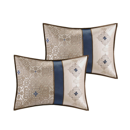 Madison Park Essentials Parker Jacquard brodé, ensemble de 24 pièces, pièce dans un sac