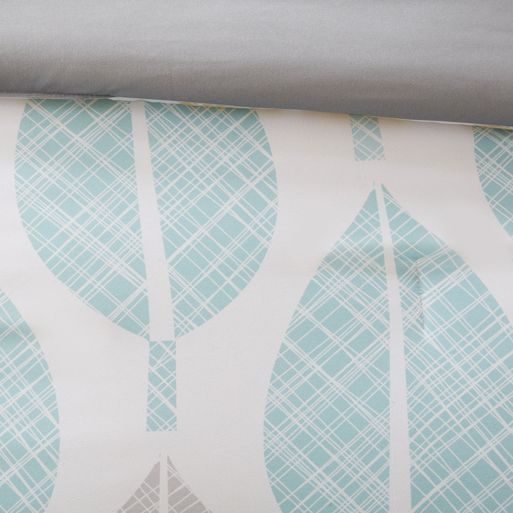 Parure de lit Madison Park Essentials Pelham Bay jaune/aqua 9 pièces avec draps en coton