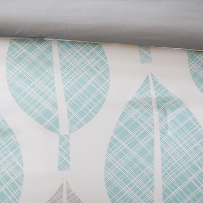 Parure de lit Madison Park Essentials Pelham Bay jaune/aqua 9 pièces avec draps en coton