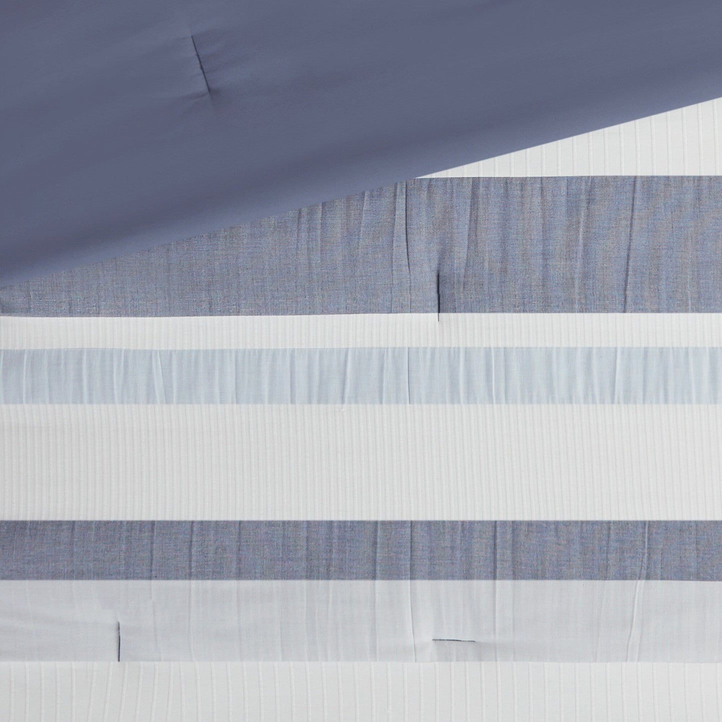 Parure de lit Madison Park Levi's bleu/naturel 5 pièces en jacquard