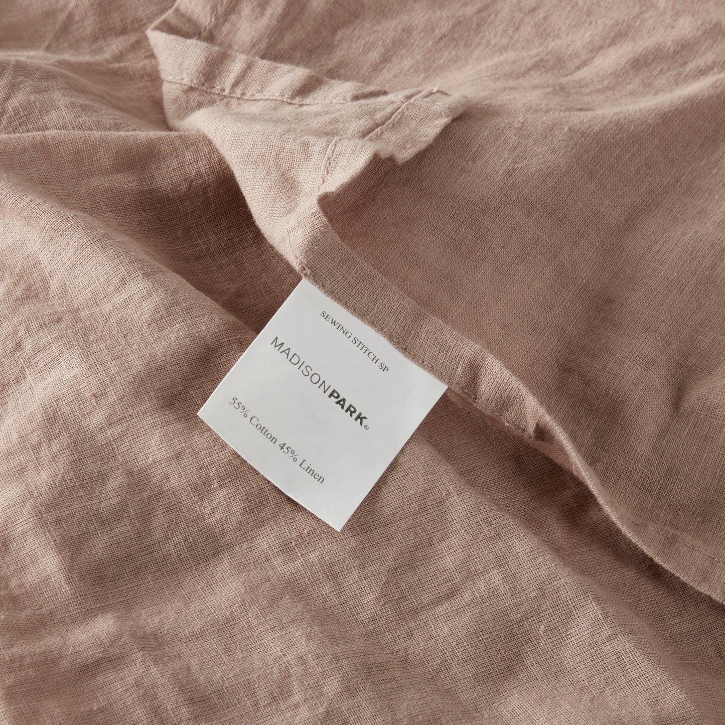 Ensemble de draps Madison Park en lin mélangé 4 pièces