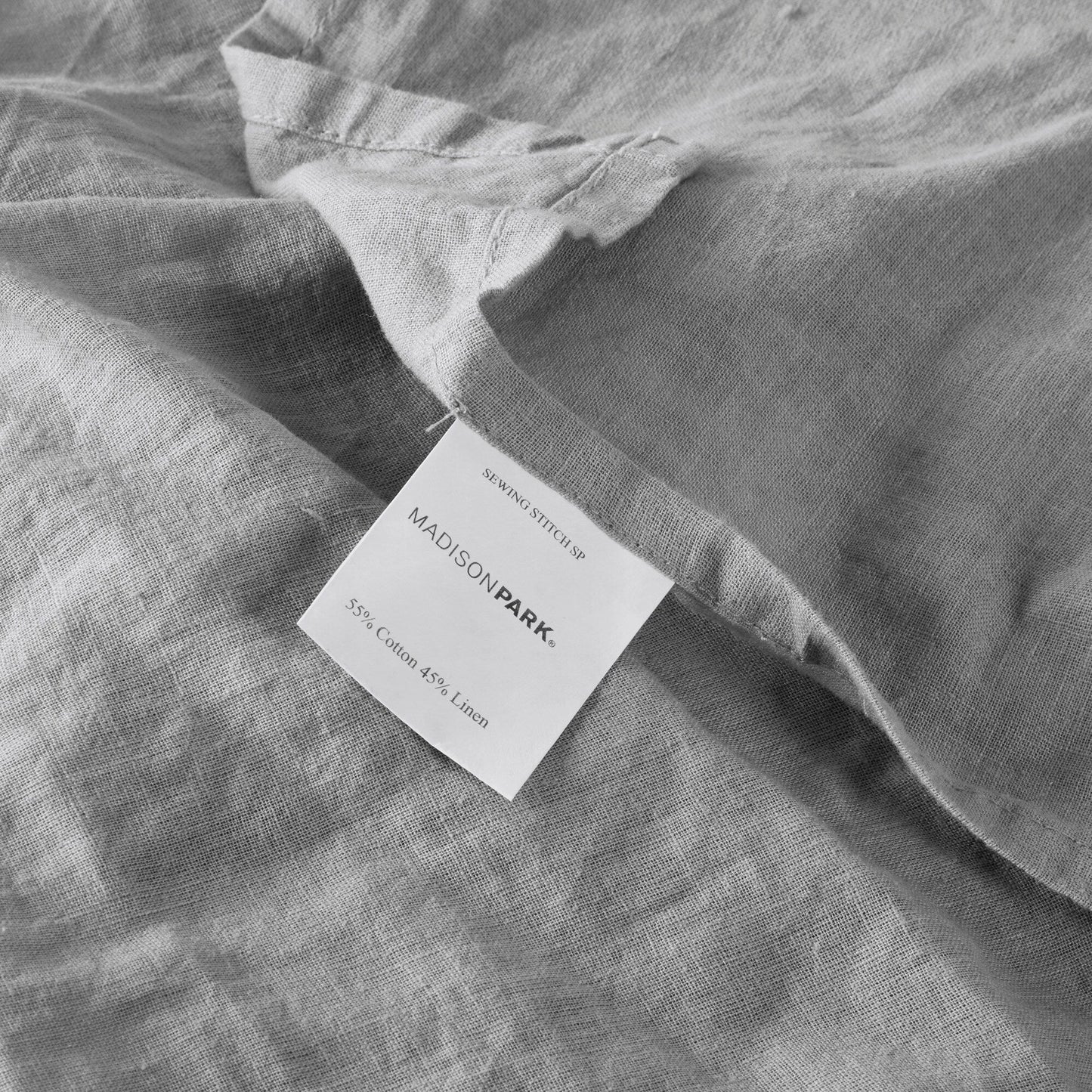 Ensemble de draps Madison Park en lin mélangé 4 pièces