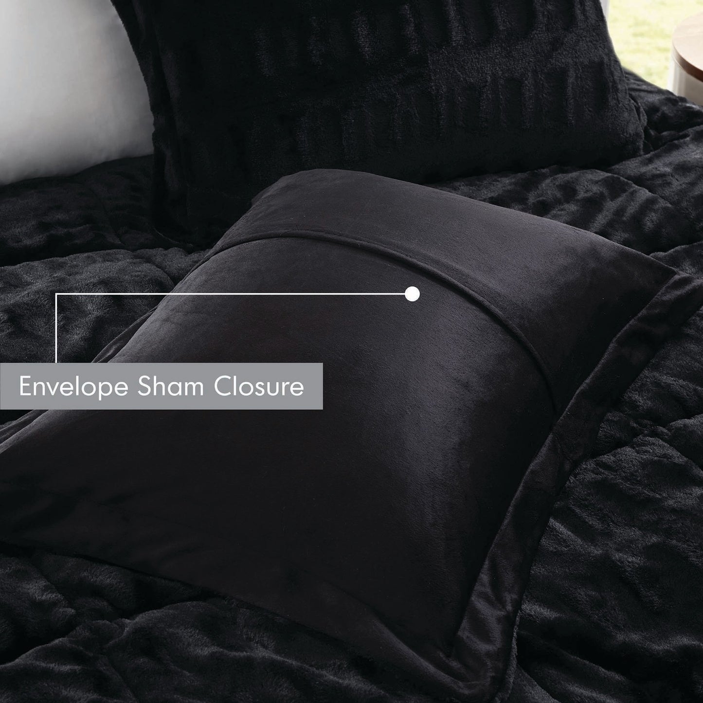 Parure de lit Madison Park Margot à imprimé dos et fourrure longue