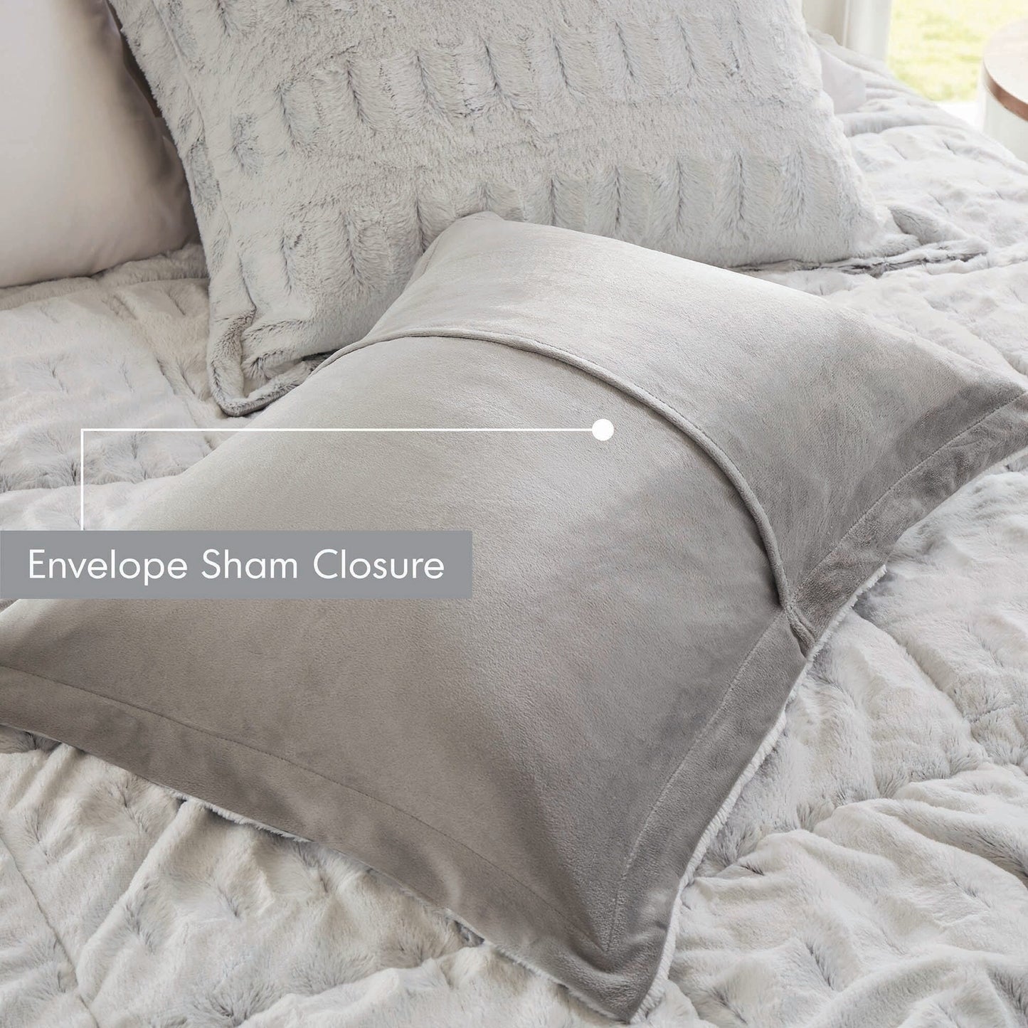 Parure de lit Madison Park Margot à imprimé dos et fourrure longue