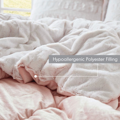 Parure de lit Madison Park Margot à imprimé dos et fourrure longue