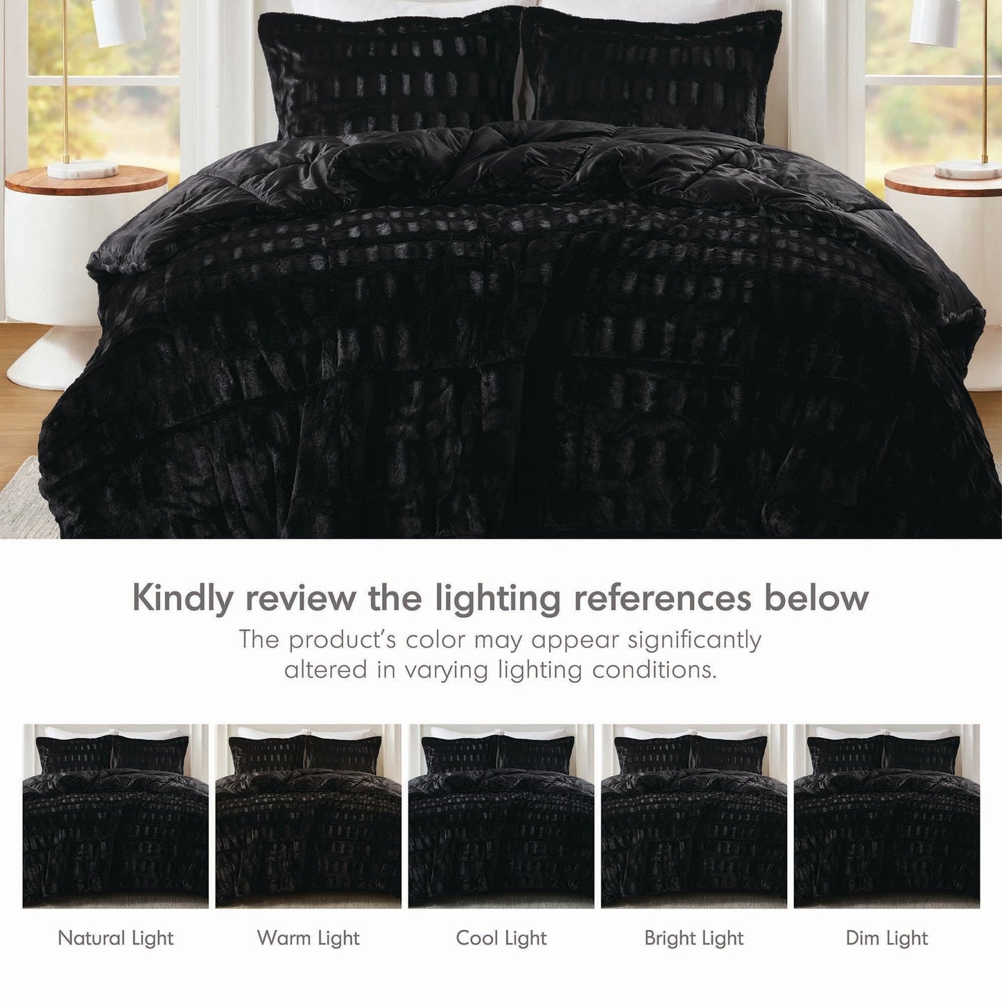 Parure de lit Madison Park Margot à imprimé dos et fourrure longue