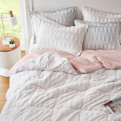 Parure de lit Madison Park Margot à imprimé dos et fourrure longue