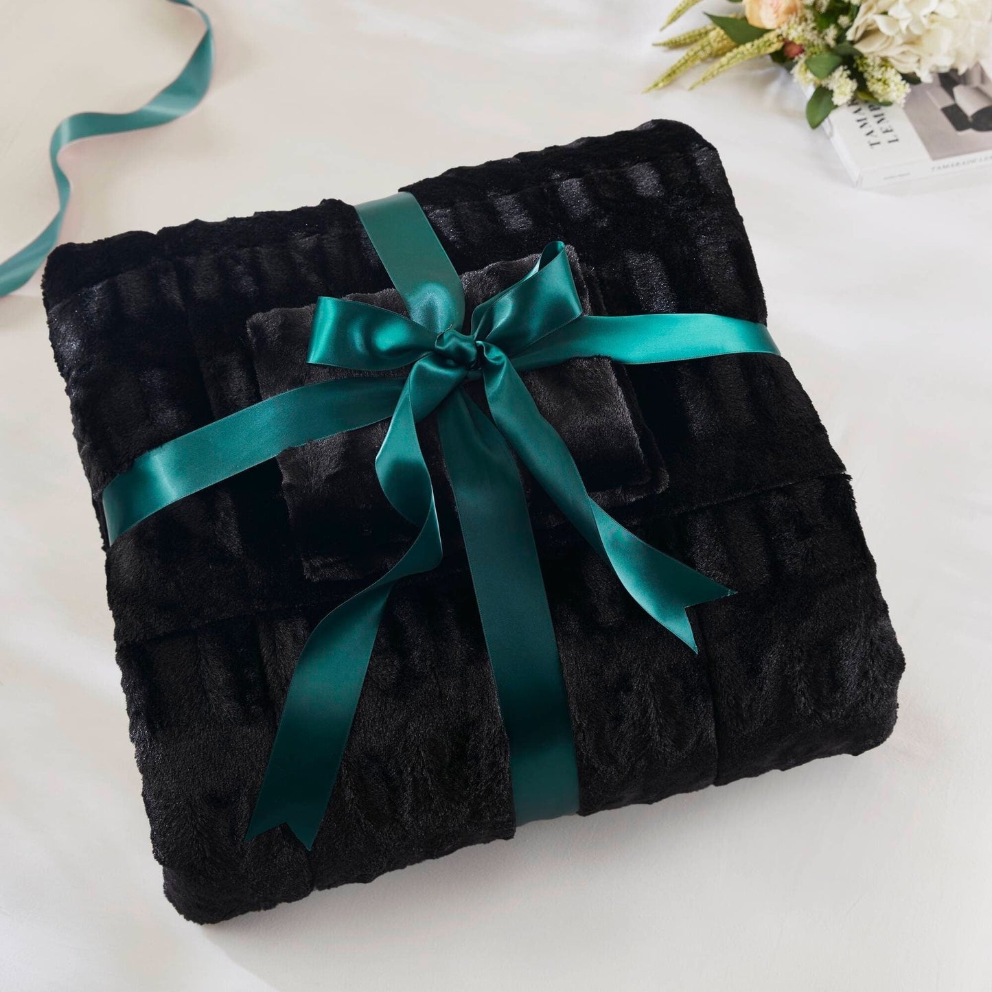 Parure de lit Madison Park Margot à imprimé dos et fourrure longue