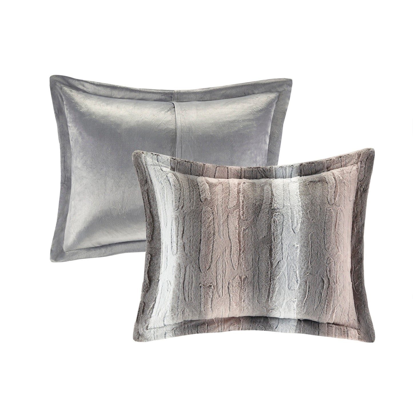 Madison Park Ensemble d'édredon en fausse fourrure Marselle