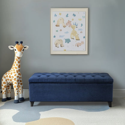 Banc de rangement rembourré à plateau capitonné Sasha de Madison Park