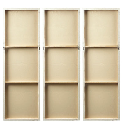 Ensemble de 3 triptyques muraux en résine dimensionnelle peints à la main Madison Park Signature Sunburst