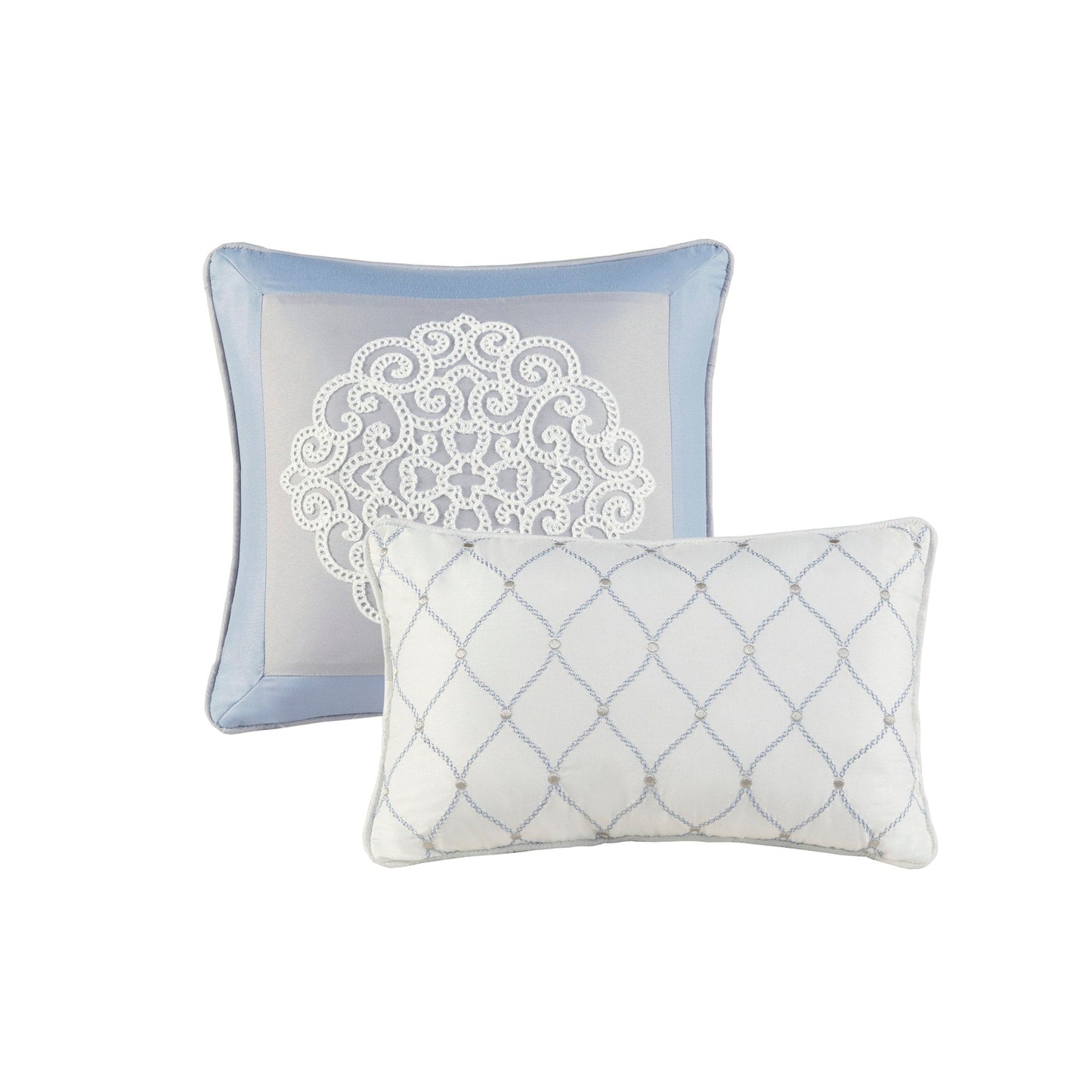 Parure de lit Madison Park Vera en microfibre brodée 8 pièces