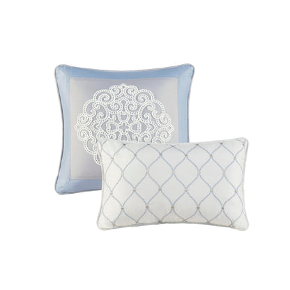 Parure de lit Madison Park Vera en microfibre brodée 8 pièces