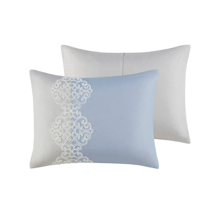 Parure de lit Madison Park Vera en microfibre brodée 8 pièces