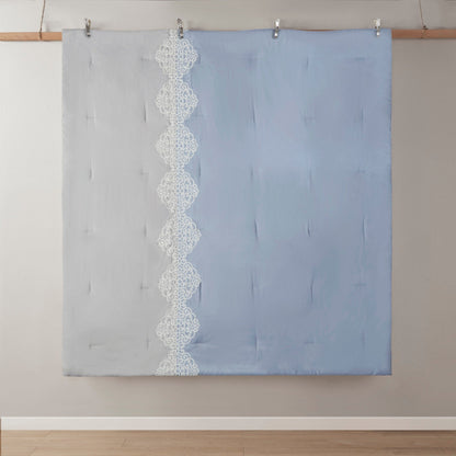 Parure de lit Madison Park Vera en microfibre brodée 8 pièces