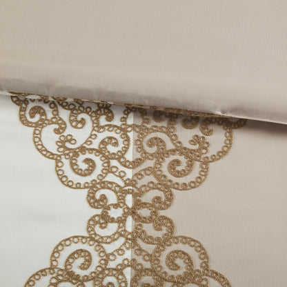 Parure de lit Madison Park Vera en microfibre brodée 8 pièces