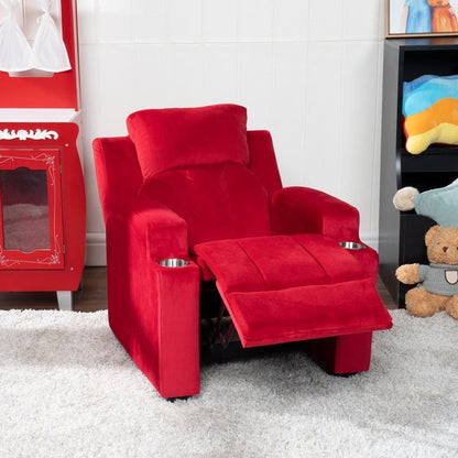 Sièges magiques pour princesses super-héros, fauteuil inclinable de luxe pour enfants avec repose-pieds, appui-tête et 2 porte-gobelets