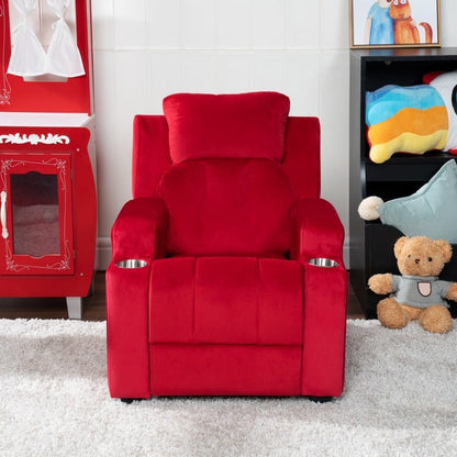 Sièges magiques pour princesses super-héros, fauteuil inclinable de luxe pour enfants avec repose-pieds, appui-tête et 2 porte-gobelets