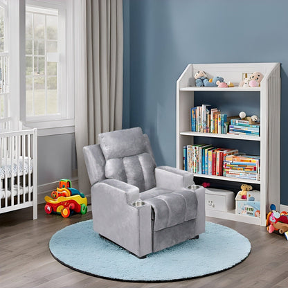 Sièges magiques pour princesses super-héros, fauteuil inclinable de luxe pour enfants avec repose-pieds, appui-tête et 2 porte-gobelets