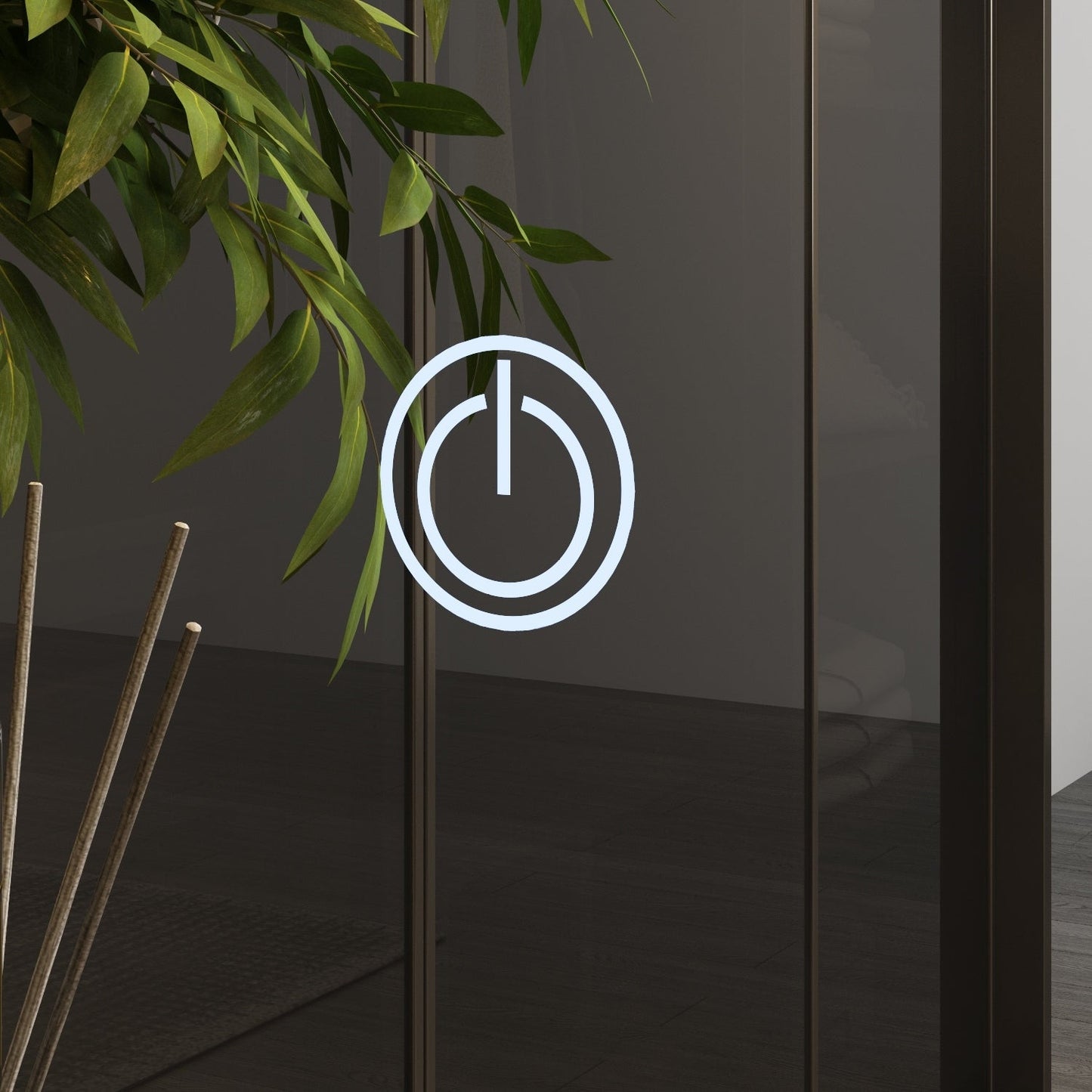 Ensemble coiffeuse avec miroir tactile et tabouret