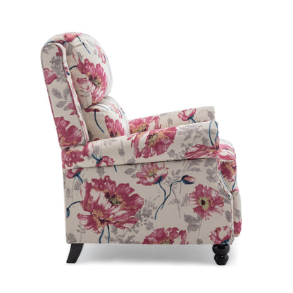 Ensemble de 2 fauteuils inclinables manuels avec garniture cloutée