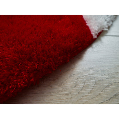 Tapis à poils longs Mateos au design abstrait