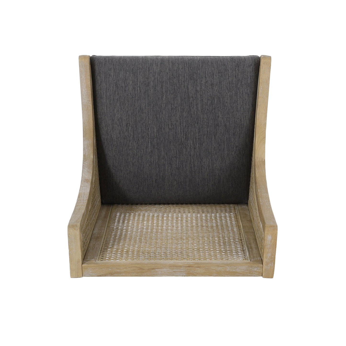 Chaises de salle à manger Maurers rembourrées en rotin et bois (lot de 2) par Christopher Knight Home