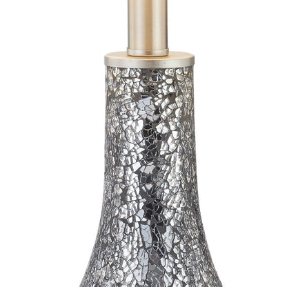 Ensemble de 2 lampes de table en verre avec port USB (lot de 2)