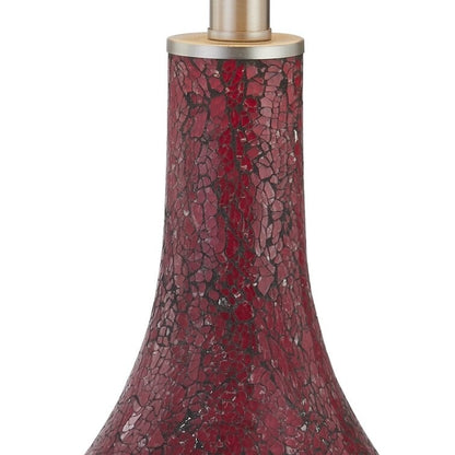 Ensemble de 2 lampes de table en verre avec port USB (lot de 2)