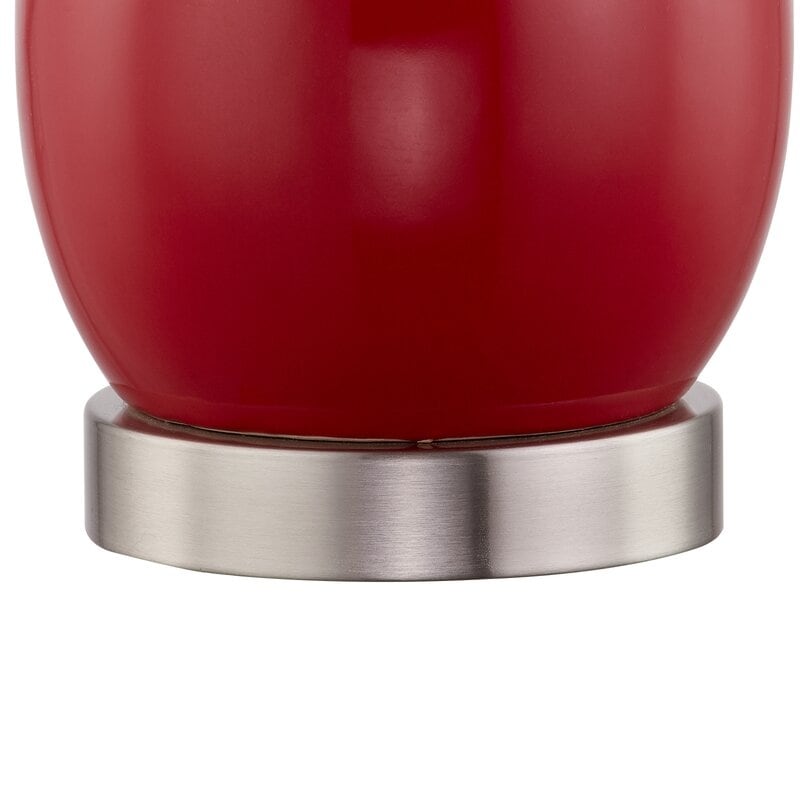 Ensemble de 2 lampes de table en céramique avec port USB (28,5 cm)