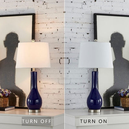 Ensemble de 2 lampes de table en céramique avec port USB (28,5 cm)