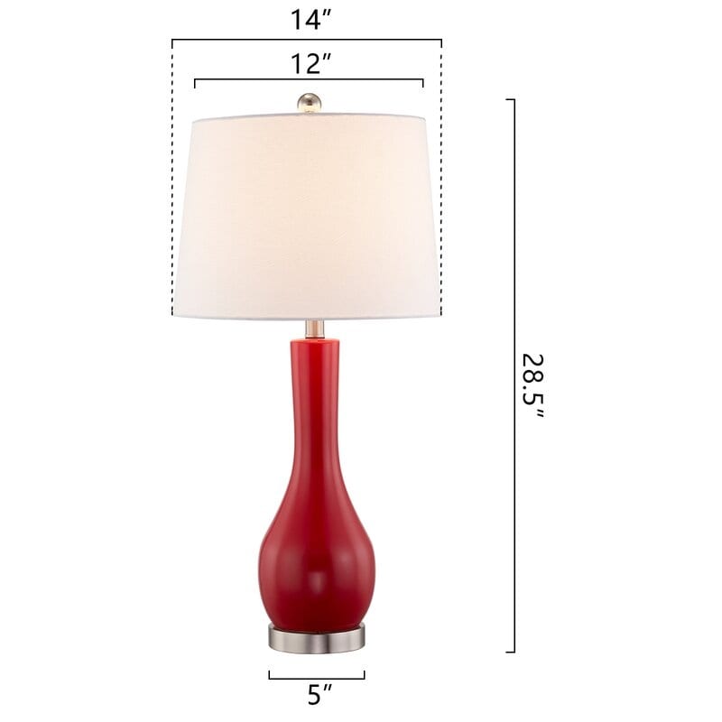 Ensemble de 2 lampes de table en céramique avec port USB (28,5 cm)