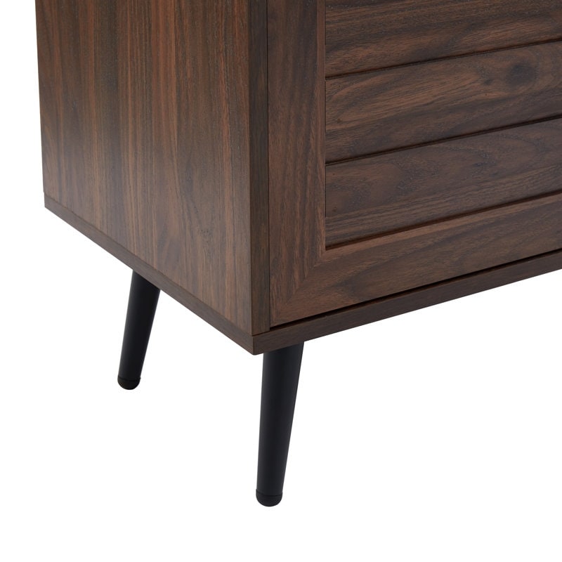 Meuble TV moderne du milieu du siècle pour téléviseurs jusqu'à 70 pouces, console multimédia de centre de divertissement - 20,5 pouces (H) 59 pouces (L) 59 pouces (P) 15,5 pouces (P)