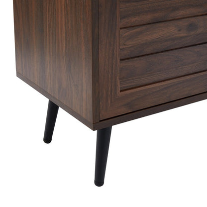 Meuble TV moderne du milieu du siècle pour téléviseurs jusqu'à 70 pouces, console multimédia de centre de divertissement - 20,5 pouces (H) 59 pouces (L) 59 pouces (P) 15,5 pouces (P)