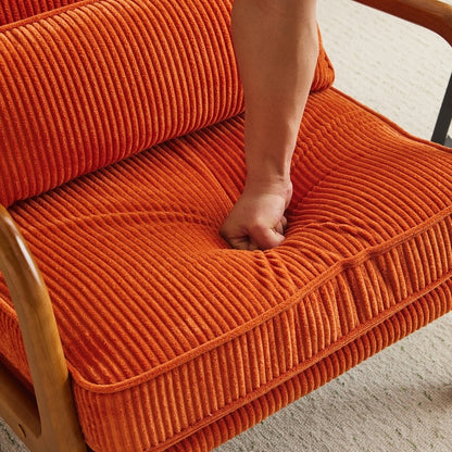 Chaise d'appoint rembourrée moderne du milieu du siècle