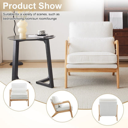 Chaise d'appoint rembourrée moderne du milieu du siècle