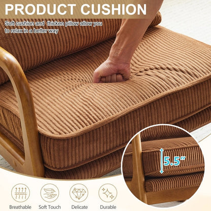 Chaise d'appoint rembourrée moderne du milieu du siècle