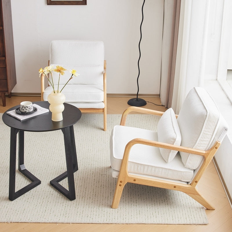 Chaise d'appoint rembourrée moderne du milieu du siècle